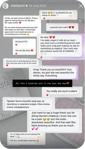 Client review, bridal makeup by Kati Maestro Mallorca