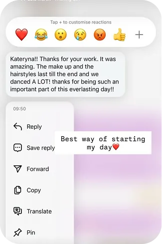 Client review, bridal makeup by Kati Maestro Mallorca